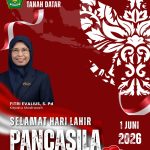 Peringati Hari Lahir Pancasila, MTsN 15 Tanah Datar Ikuti Upacara Bendera Bersama Forkopimca Tanjung Emas