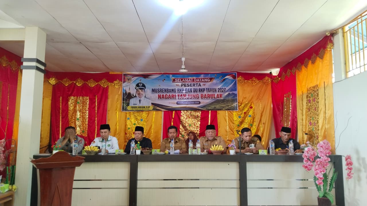 Kepala MTsN 15 Tanah Datar Hadiri Musrenbang Nagari Tanjung Barulak untuk Penguatan Sektor Pendidikan