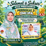 MTsN 15 Tanah Datar Bangga, Siswi Bernama Nayzi Oktri Yulvi Raih Juara 3 Olimpiade Madrasah Indonesia (OMI) IPA Tingkat Kabupaten