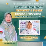 Nayzi Oktri Yulvi Siswi MTsN 15 Tanah Datar Raih Juara 2 OMI IPA Tingkat Provinsi Sumatera Barat